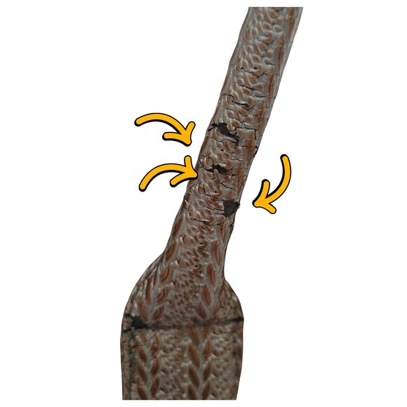 Silver Faux Ostrich Skin Pattern Leather Women’s Satchel Purse Handbag Used - Picture 9 of 16